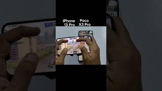 iPhone 13 Pro vs Poco X3 Pro PUBGM Test Best iPhone in 2023 #shorts