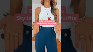 Stylish Teacher Outfits | Stylish Teacher Video | Teacher Outfit Ideas | Teacher Outfit Haul #teach