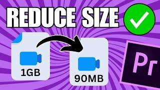 How To Export Small File Size in Premiere Pro (in High Quality)