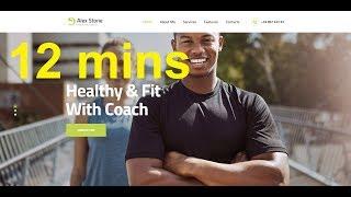 How to make a Gym and sport trainer website in less than 12 mins