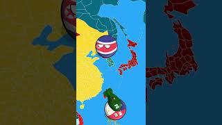 North koreas facing the china trap#countryballs #nutshell #geography #nutshellstudios #memes #map
