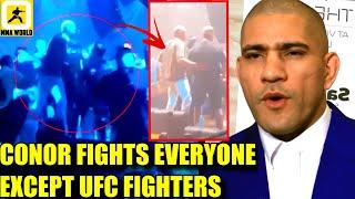 MMA Community React to NEW FOOTAGE of Conor McGregor's Punching a Man in a club,Alex on Hill-Khalil