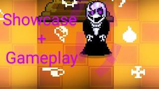 bonetale 1.6 custom character: Gaster REMAKE. Showcase and Gameplay (demonic mode)