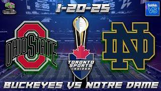 1-20-25 Ohio State vs Notre Dame Game Audio | College Football Playoff LIVE Streamcast & Chat