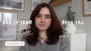 End of year book tag  VLOGMAS #16