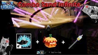 Best Combo Sand infinite + Sharkman Karate + Spikey Trident | Blox Fruits Bounty Hunting | Easy 30M