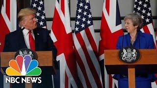 President Donald Trump Stands By Advice To May To Sue EU Over Brexit | NBC News