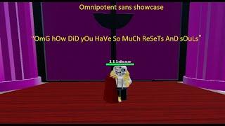 Omnipotent Sans Showcase | Roblox Ultimate Sans Battles