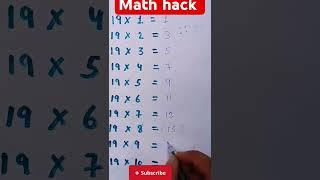 amazing math hack #youtubeshorts #mathstricks #viral