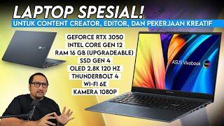 Komplit & Kencang utk Content Creator: Review ASUS Vivobook Pro 15 OLED (K6502ZC)