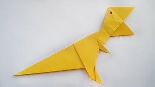 оригами тиранозавр, как сделать оригами тиранозавра // origami tyrannosaurus