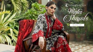 Zainab Chottani Unstitched Luxury Winter Collection 2024 | Zainab Chottani Winter Shawl’24