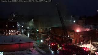 Coeur d'Alene Idaho Fire January 20, 2020 captured by SwitchDoc Labs SkyWeather/University of Idaho