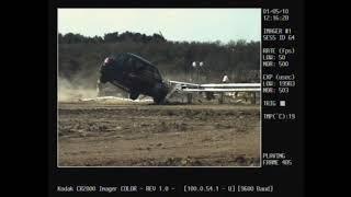 SoftStop Guardrail Crash Test 3-30 with Small Car