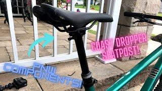 Installing a dropper seat-post on my friends hardtail! | Upgrades! | PNW coast dropper!