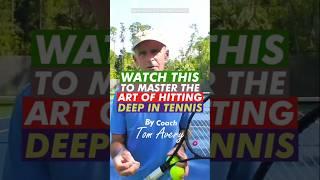 Master the art of hitting deep in tennis #sports #tennis #shorts #youtubeshorts