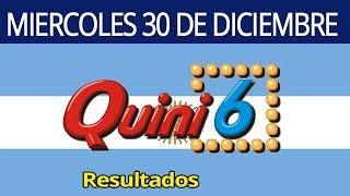 Resultado del Sorteo de QUINI 6 del Miercoles 30 de Diciembre del 2020