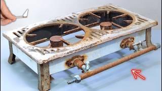 Restoration of a 1920s Double Burner Stove | Junker & Ruh