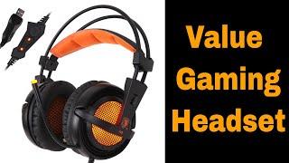 Sades A6 7.1 surround Sound USB headset Review.  LED lights and High Sensitivity Microphone