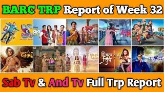 Sab Tv & And Tv BARC TRP Report of Week 32 : All 10 Shows Full Trp Report