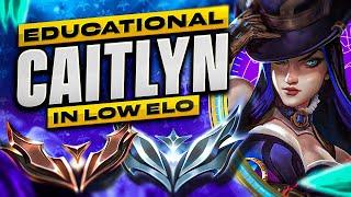 How to play Caitlyn in low Elo - Caitlyn ADC Gameplay Guide | League of Legends