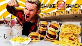 THE SUPERCHARGED SHAKE SHACK MENU CHALLENGE! (11,000+ CALORIES)