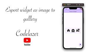 Exporting widget as an image to gallery in flutter