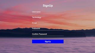 Signup page in HTML and CSS | Signup form using HTML and CSS