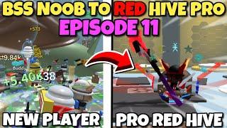I DEFEATED STUMP SNAIL - Bee Swarm Simulator NOOB to RED HIVE PRO Episode 11