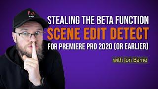 Stealing the (Beta) function of Scene Edit Detect for Premiere Pro 2020 (or earlier)