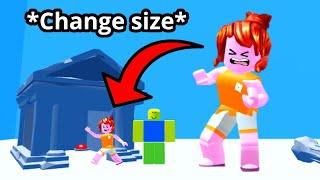 Roblox find the button but you can change your size…