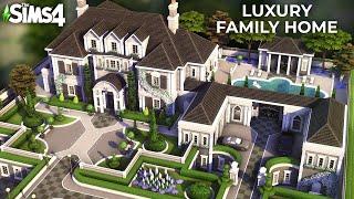 Sims 4: ULTIMATE RICH FAMILY MANSION: 5-Bedrooms with Butler's Apartment & MORE! (No CC)