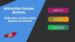 How to make round buttons in android studio in hindi