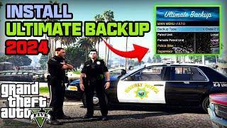 How to install Ultimate Backup LSPDFR in GTA 5 2024 | GTA 5 LSPDFR Mods