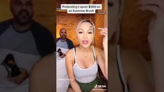 Influencer prank on husband.. Pretend to spent 500$ on makeup 