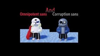 Roblox showcase Omnipotent! Sans and Corruption! Sans in Sans Multiversal Battles! 2