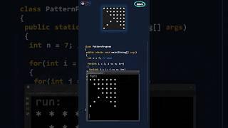 Pattern program in Java | Filled arrow pattern program in less than 60 seconds #shorts #java