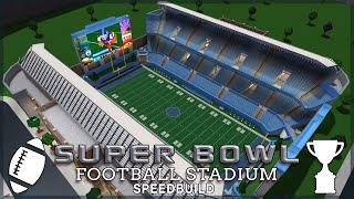 Roblox Bloxburg | Super Bowl Football Stadium Speedbuild