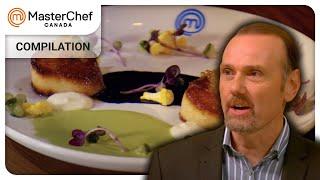 Seared Scallops Meet Smoky Roe And Ink | MasterChef Canada