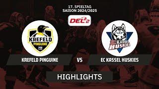 DEL2: Krefeld Pinguine vs. EC Kassel Huskies | Highlights - 17. Spieltag | SDTV Eishockey