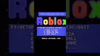 ROBLOX IN 1988 -  #roblox #shorts