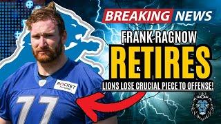 BREAKING NEWS: Frank Ragnow RETIRES From The Detroit Lions