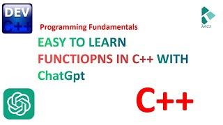 Learn Functions Basics in C++  with  ChatGPT | Programming Fundamental | Urdu/Hindi | Kacs Learnings