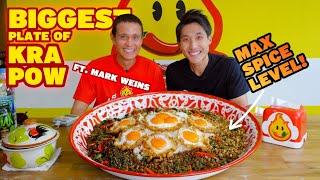 WORLD'S BIGGEST PAD KRAPOW ft @MarkWiens at PhedMark Bangkok! | MY SPICIEST FOOD CHALLENGE EVER!