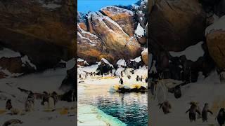 Waddles, Ice and Unforgettable memories ️ Meeting Penguins at Seaworld Yas Island Abu Dhabi #shorts