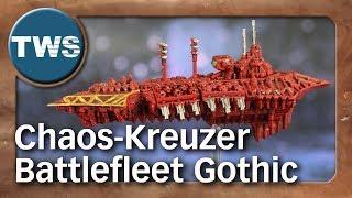 Tutorial: Chaos-Kreuzer für Battlefleet Gothic / Chaos Cruiser (Tabletop-Modell, TWS)