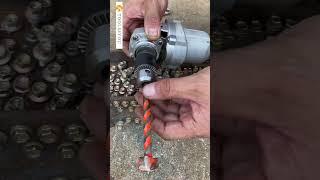 How to convert an angle grinder into a drill