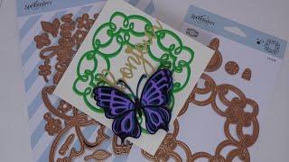 Spellbinders Semi-Yearly Warehouse Sale Die Cut Card Tutorial! $15 Total for Both Die Sets I Use!