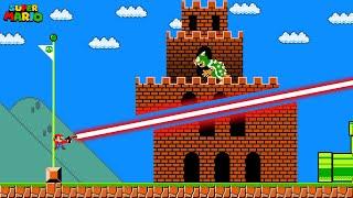 What If Mario Had a Laser Gun in Super Mario Bros.?