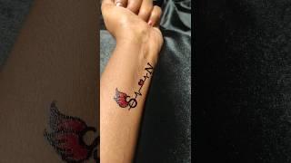 temporary tattoo S️N design #shorts #trending #viral